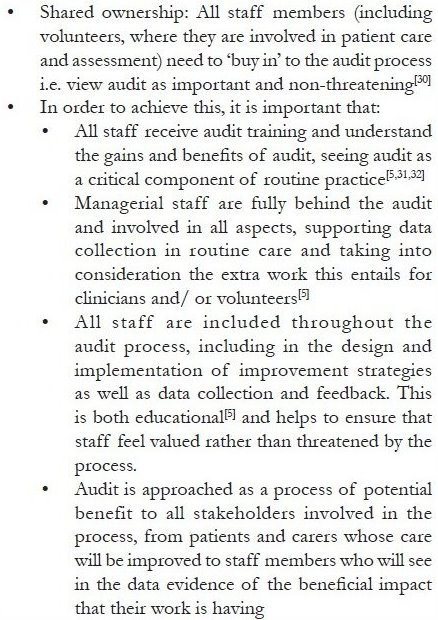 Key factors in conducting a successful audit