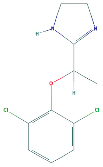 Chemical structure of lofexidine (Image source: National Center for Biotechnology Information. PubChem Compound Database; CID = 30668, https://pubchem.ncbi.nlm.nih.gov/compound/30668; accessed May 26, 2018)