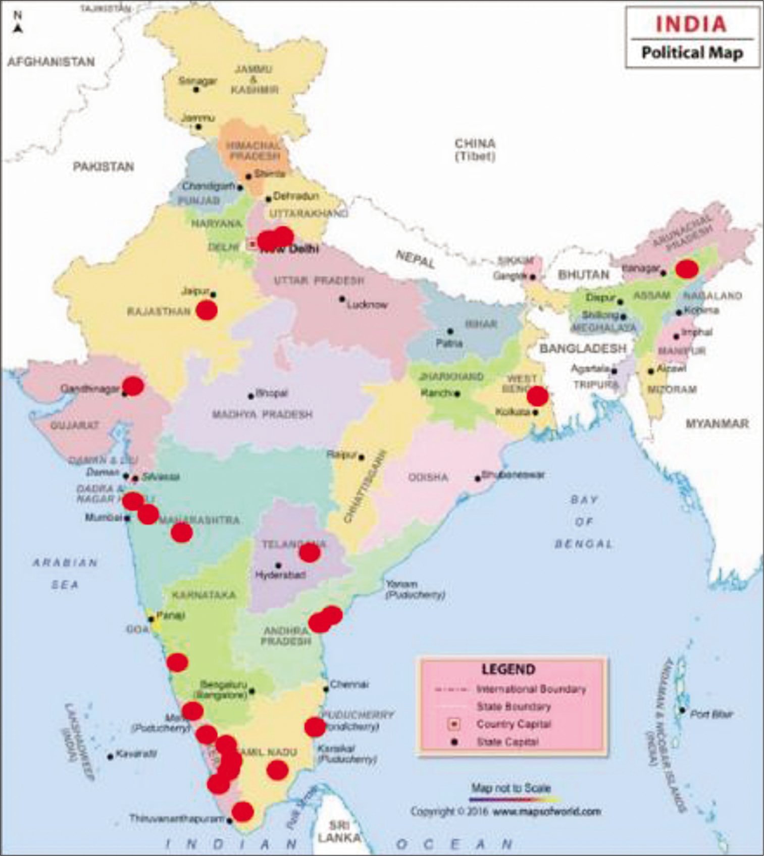 The 22 teams in 11 states in India trained in quality improvement science.