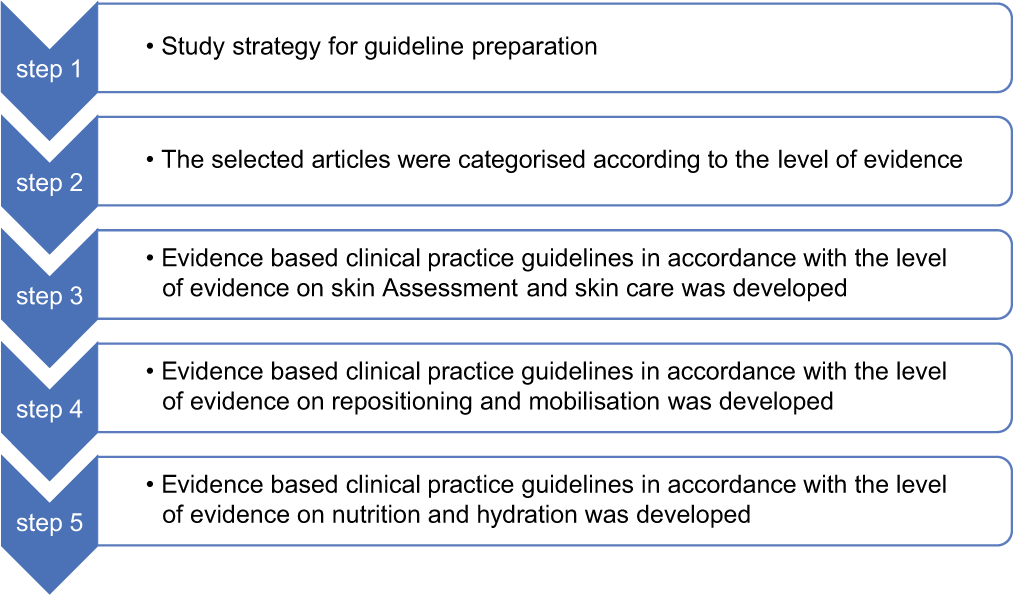Steps of guideline preparation.